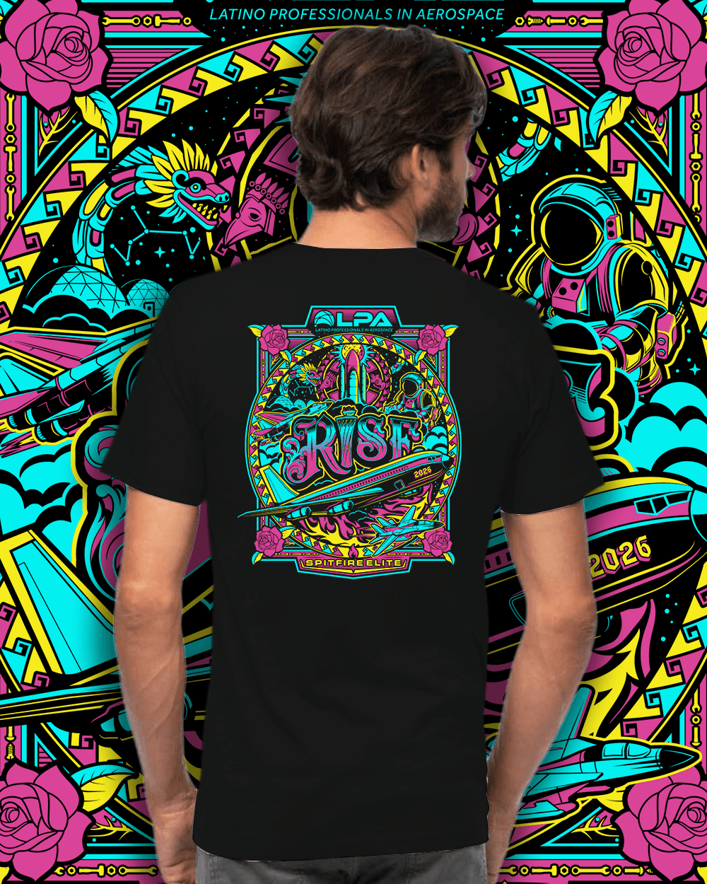 RISE tee, back design